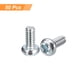 thumbnail image 3 of #4-40x1/4 Plato Cabeza Phillips Machine Tornillos, 50 Uds Zinc Chapado Carbono Acero Tornillos Cabeza Cruzada Pernos Totalmente Roscados, 3 of 5