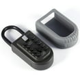 thumbnail image 3 of Greensen Key safe padlock, Waterproof Portable Key Safe Box Lock Wall Mount Key Storage Security Lock Outdoor Storage Box 10 Digits Security zinc Alloy Padlock for Home Family Realtor, 3 of 8