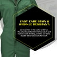 thumbnail image 3 of Natural Uniforms Short Sleeve Coverall 399 ( Hunter, Large ), 3 of 6