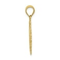 thumbnail image 2 of 14K Yellow Gold Charm Pendant Themed 25 mm 18 Solid Satin Polished Sagittarius Zodiac Oval, 2 of 3