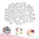 thumbnail image 3 of Uxcell 50Pcs 14mm Perlas de Vidrio de Gran Agujero Transparentes para Hacer Joyería y Proyectos de Manualidades, 3 of 6