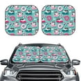 thumbnail image 2 of Fotbe Dogs With Swimming 2-Piece Car Windshield Sun Shade | Sun Blocker for Car Windshield | Foldable Automotive Interior Accessories for Sun Protection-Medium, 2 of 6