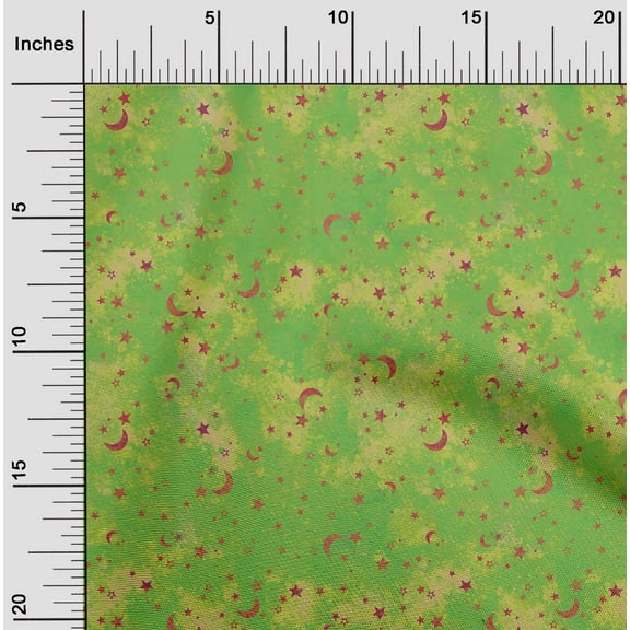 oneOone Cotton Poplin Light Green Fabric Batik Fabric For Sewing Printed Craft Fabric By The Yard 42 Inch Wide