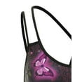 thumbnail image 4 of GORHGORH Women Summer Tank Top Sling Top Sleeveless O-Neck Dualstrap Butterfly Print Tunic T-Shirt, 4 of 4