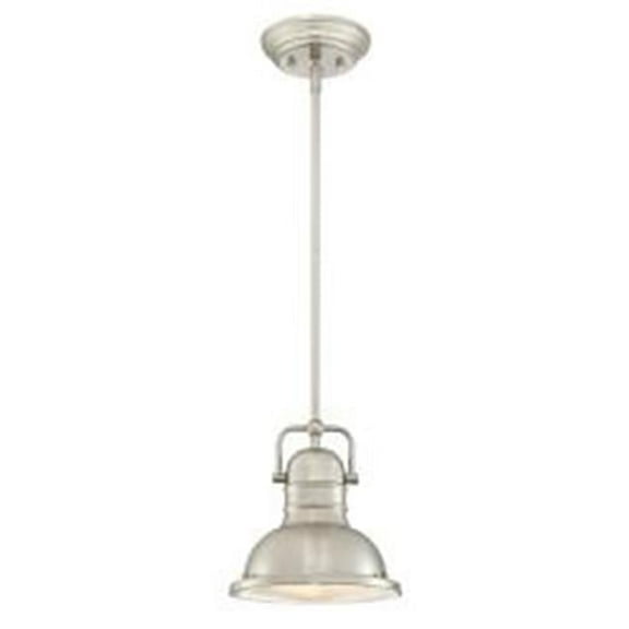 Westinghouse Boswell LED Mini Pendant Brushed Nickel Finish Frosted Prismatic Lens