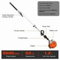 thumbnail image 5 of Seipouy Powerful 52cc 5 in 1 Multi Functional Trimming Tools,Gas Hedge Trimmer,String Trimmer, Weed Eater, Pole Chainsaw with Extension Pole and Brush Cutter, 5 of 10