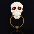 thumbnail image 4 of Halloween Glowing Skull Bells Scary Sound Home Party Spooky Props  White, 4 of 10