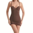 thumbnail image 2 of Gmluru Women's Bra Free Bodysuits Sexy Suspender Body Shaping Skirt With Bra Bottoming Skirt Sexy Nightgown Coffee Tummy Control Shapewear S-2XL, 2 of 3