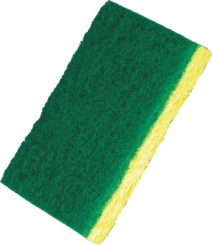 BIRDWELL 36948 Scouring Pad 41/2 in L 27/8 in W 5/8 in Thick Green
