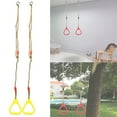 thumbnail image 1 of A Pair of, Swing Gym Fitness Exercise Adjustable Plastic Children Sports Hanging  with Rope Blue, 1 of 8
