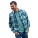 thumbnail image 3 of Atlas For Men - Camisa Cuadro de Franela para Hombre (Azul, Verde, Beige), 3 of 5