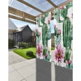 thumbnail image 3 of nqOlkjepod Outdoor Curtains for Patio Waterproof, Pink Succulent Outdoor Privacy Panels Grommet, Green Cactus Pastoral Watercolor Blackout Outside Curtains for Porch/Cabana/Pergola 54"x95", 1 Panel, 3 of 8