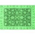 thumbnail image 1 of Ahgly Company Indoor Rectangle Abstract Emerald Green Modern Area Rugs, 6' x 9', 1 of 4