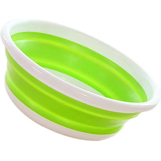 Collapsible Wash Basin Round Wash Basin Collapsible Silic Washing Basket For Outdoor Cam ()
