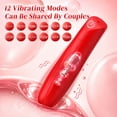 thumbnail image 2 of AYIYUN Bullet Vibrator Sex Toys for Women Mini Adult Toy with 12 Vibration Modes Stimulator Sexual Pleasure Small Personal Massager for Females Couples Game, Rose Red, 2 of 7