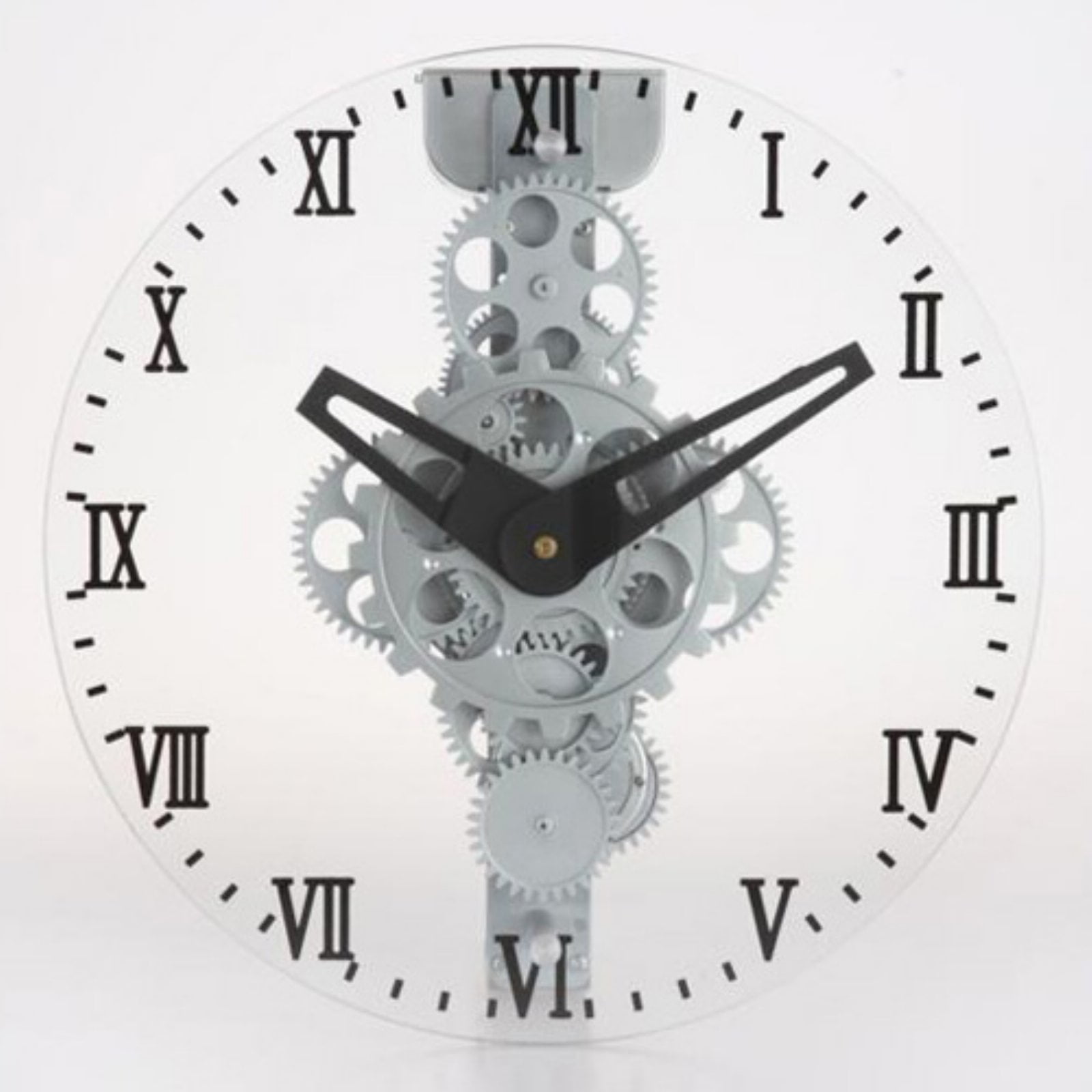 Maples S Moving Gear Wall Clock With Glass Cover 12 Diam In