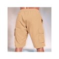 thumbnail image 5 of Cargo Shorts for Men Trendy Drawstring Elastic Waist Casual Shorts with Multi Pockets Workout Sport Outdoor Khaki L, 5 of 7