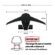 thumbnail image 4 of Car Clothes Hanger, Car Back Seat Headrest, Clothes Jacket Suit Hook, Car Rear Seat Back Airplane Style Folding Hanger, 4 of 5