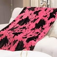 thumbnail image 3 of Hot Pink Throw Blanket for Couch Lightweight Cozy Soft Fleece Bed Blanket Strawberry Pink Gifts Decorative Stuff for Women Girls Teenage Lover Mom, 3 of 6