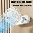 thumbnail image 6 of Gnmfd USB Desktop Hanging Fan 8" Brushless Motor Digital Display Small Fan for Office Home Cooling Air Circulation Wall Mount Adjustable 360° Rotation LED Lights for Room Ambient, 6 of 6