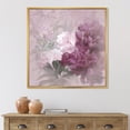 thumbnail image 2 of Designart 'Ancient Pink and Purple Flowers II' Traditional Framed Canvas Wall Art Print, 2 of 5