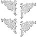 thumbnail image 3 of Ekena Millwork 7 7/8"W x 7 7/8"H x 3/4"P Colton Flower Onlay, 2 Lefts & 2 Rights, 3 of 3