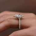 thumbnail image 2 of solitaire jewels 3CT Pear Moissanit Art Deco Engagement Ring For Women, 10K Yellow Gold, 2 of 8