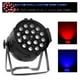 thumbnail image 2 of Luz LED de escenario con zoom de aluminio de 18 x 12 W/18 x 18 W RGBWA UV 6 en 1, luz LED Par, control DMX512, iluminación de escenario para DJ, discotecas, bodas y fiestas, 2 of 5