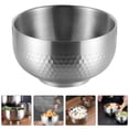 thumbnail image 3 of 3Pcs Round Rice Bowl Stainless Steel Pickle Bowl Household Bowls Household Rice Bowl, 3 of 8