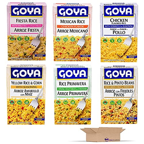 Goya Ultimate Spanish Rice Variety Pack | 7 Ounce Boxes | 6 Unique Flavors Includes Chicken, Mexican Rice, Fiesta Rice, Yellow Rice with Corn, Primavera and Rice w/Pinto Beans