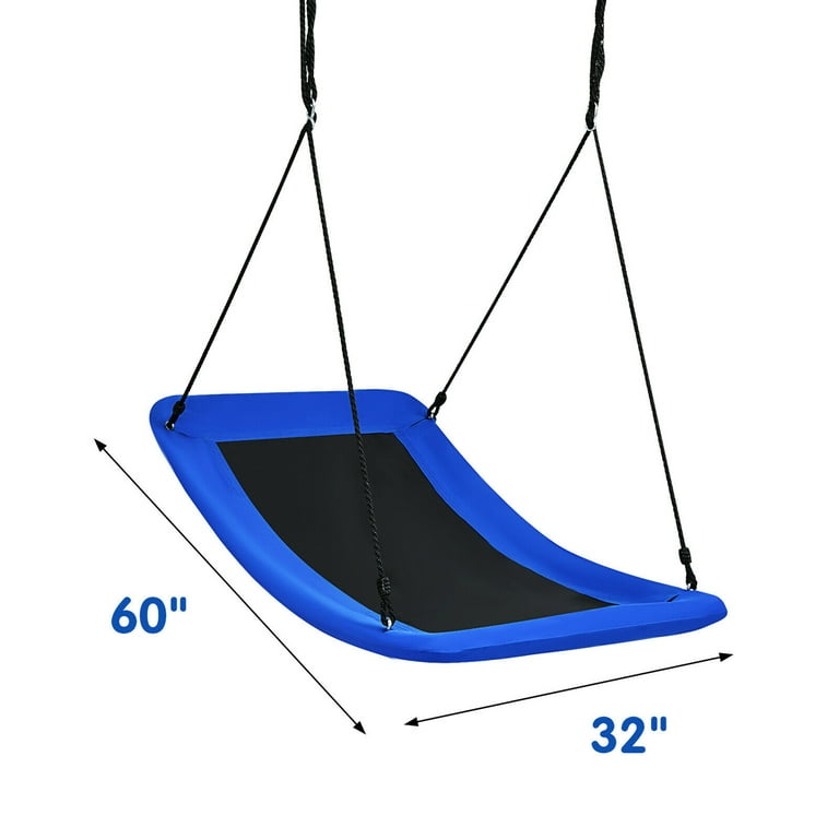 Gymax 700lb Blue Platform Tree Swing for Kids and Adults, 32x60