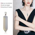 thumbnail image 2 of yingyy Hexagon Column Charm Exquisite Men Handmade Holiday Anniversary Hanging Pendants Pointed Colorful Crystal Chain Stone 1Set, 2 of 6