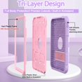 thumbnail image 3 of BMOUO Case for iPad (A16) 11th Generation 11 Inch 2025/iPad 10th Generation 10.9" 2022 - with Kickstand & Pencil Holder, Heavy Duty Shockproof Protective iPad 11th 10th Generation Case, Light Purple, 3 of 7