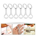 thumbnail image 2 of SHISUYAN 6pcs Trolley Tokens Key Ring Metal Small Tokens Shopping Cart Tokens Portable Cart Tokens, 2 of 8