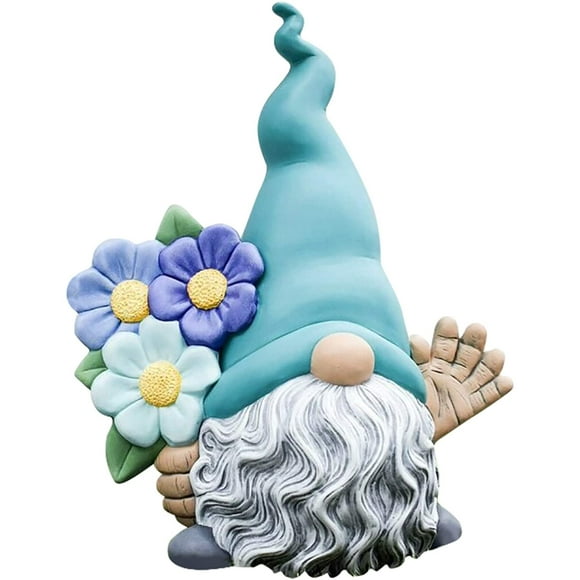 Magic Garden Gnome Statue en Résine, Statue de Gnome de Jardin Drôle, Décoration Extérieure pour Terrasse Jardin Porche, Bienvenue Résine Gnomes Figurines Décoration, Cadeau d'Ornement