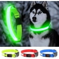 thumbnail image 2 of Collar LED recargable por USB para perros: el collar intermitente proporciona visibilidad y seguridad para su perro., 2 of 5