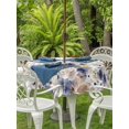 thumbnail image 3 of Outdoor Tablecloth with Umbrella Hole for Patio/Picnic/Party/Camping, Purple Spring Floral Waterproof Table Cloth Round Cover Washable, Elegant Pastoral Flowers Watercolor (Dia 54"), 3 of 8
