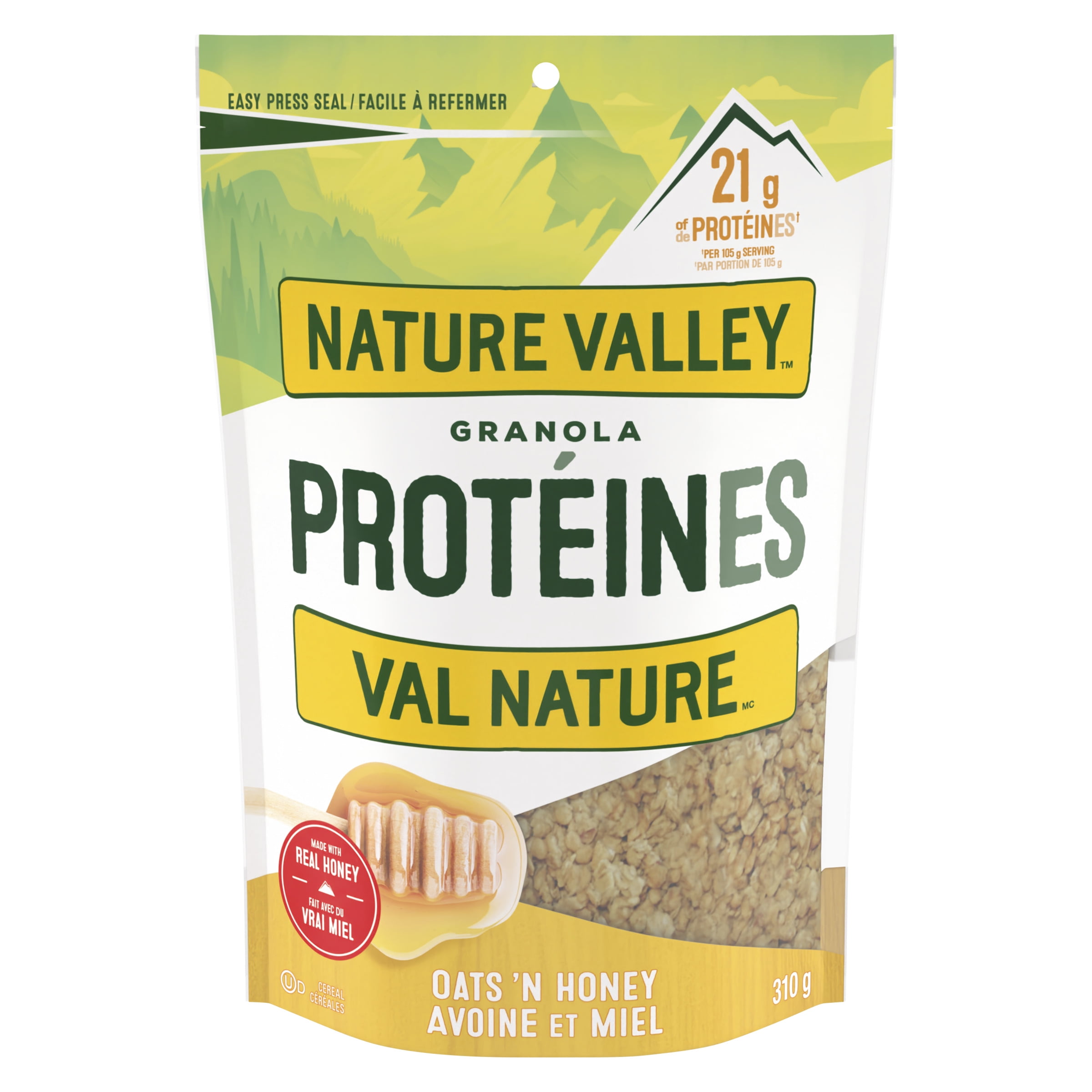 Nature Valley Protein Granola, Oats 'n Honey, Healthy Snack and Cereal, 310 g