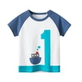thumbnail image 4 of Summer Kids Cartoon Print T-Shirts Unisex Crew Neck Short Sleeve Tops 6 Pack,1-6Y, 4 of 12