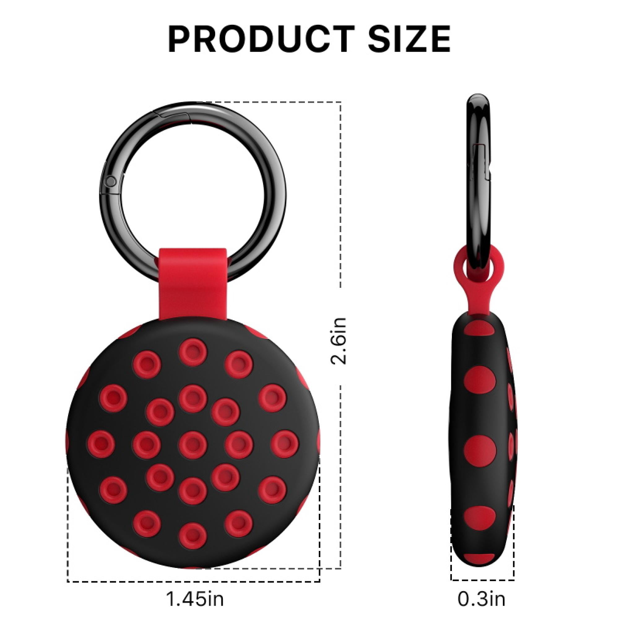 4 Pack off Active Track Case for AirTag – Silicone Protective Holder with Keychain Clip for Keys, Pets, Luggage, and Bags