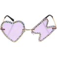 thumbnail image 3 of Funky Decorative Sunglasses Designed For Men And Women Perfect For Travelling And Driving With 1 Pair Violet Functional Use, 3 of 4