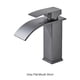 thumbnail image 2 of Naiovety Grifo de cascada para lavabo duradero e impermeable, fácil de instalar, fácil de limpiar, grifo ajustable en frío y caliente Accesorios de baño gris corto, 2 of 6