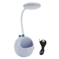 thumbnail image 2 of Small LED Desk Lamp, Flexible Gooseneck, Pen Holder, USB Rechargeable, Eye Caring Study Reading Lamp for Home Office, 2 of 7