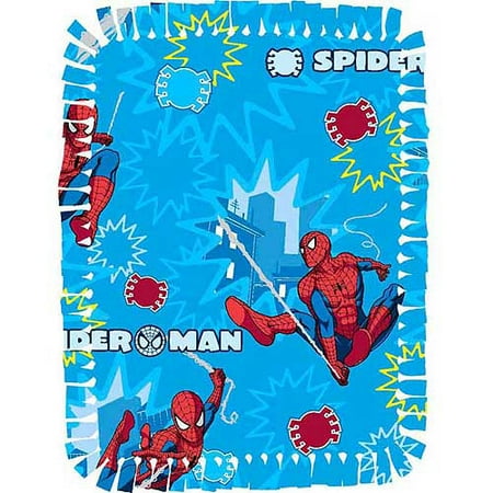 Spider Man No Sew Fleece Blanket (Spider Sense) 43x55"