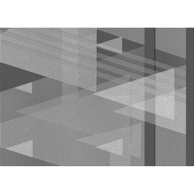 Ahgly Tapis Rectangulaire Lavable en Machine Intérieur Transitionnel Gris Foncé, 2 Pieds x 5 Pieds