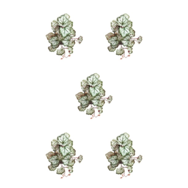 Plantas de terrario Tropical de Plástico Bewildely Decoraciones artificiales Hoja de Alumroot Type2 NO2