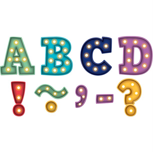 marquee bold block 3 magnetic letters 55 pieces walmart com