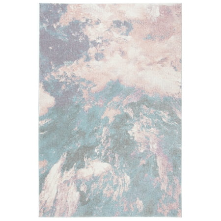 SAFAVIEH Glacier Landen Abstract Area Rug Pink/Blue 5 3 x 7 6
