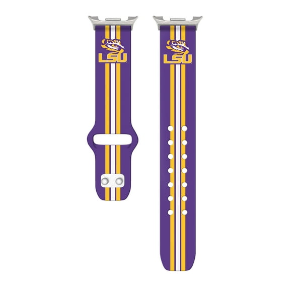 LSU HD Unisex Watch Band for Samsung Galaxy Watch 8 (Wide Long Stripes)