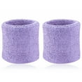 thumbnail image 6 of Eonox 2Pcs Sports Wristband Solid Color Absorbent Wrist Wrap Cotton Breathable Quick Dry Sweatband for Tennis Badminton, 6 of 8